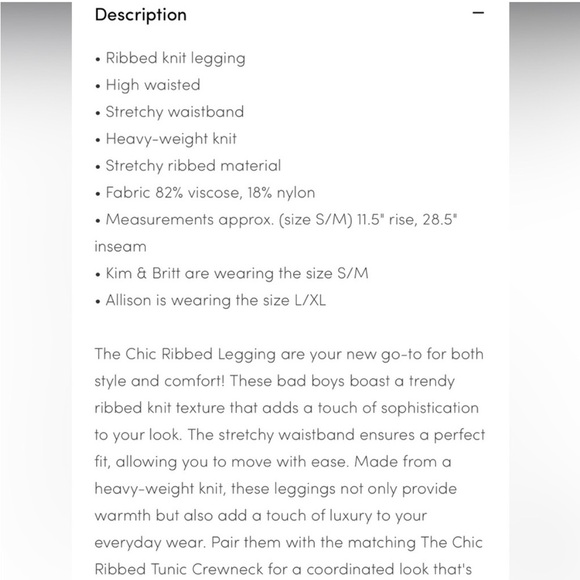 Brunette The Label Ribbed Leggings Thick Heavy Knit Chocolates Brown Size XS/S - Picture 7 of 7